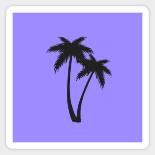 Purple palm trees Sticker